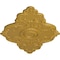 Ekena Millwork Piedmont Ceiling Medallion (Canopies up to 6 1/2"), 67 1/8"W x 48 5/8"H x 1 7/8"P, Iridescent Gold CM67PEIGS - alternate 3